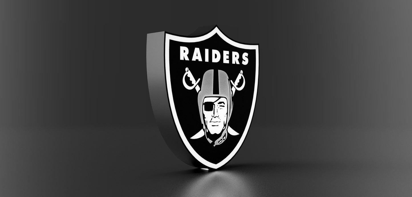 Vegas (Oakland) Raiders Light Box - LED