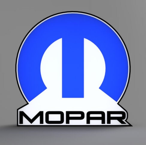 Mopar Car Logo Car LED LightBox Sign / Lamp