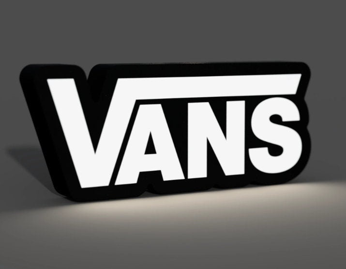 LED LightBox Lamp Sign - Vans Shoes - Unique Retro Home Decor