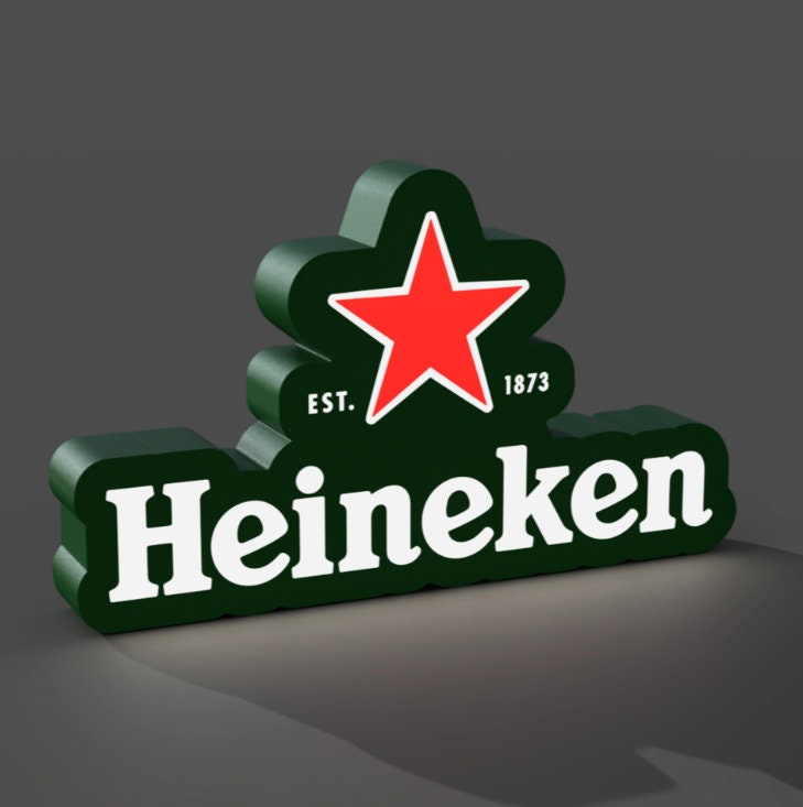 Heineken Beer LED LightBox LampSign - Inspired by the Iconic Brewery