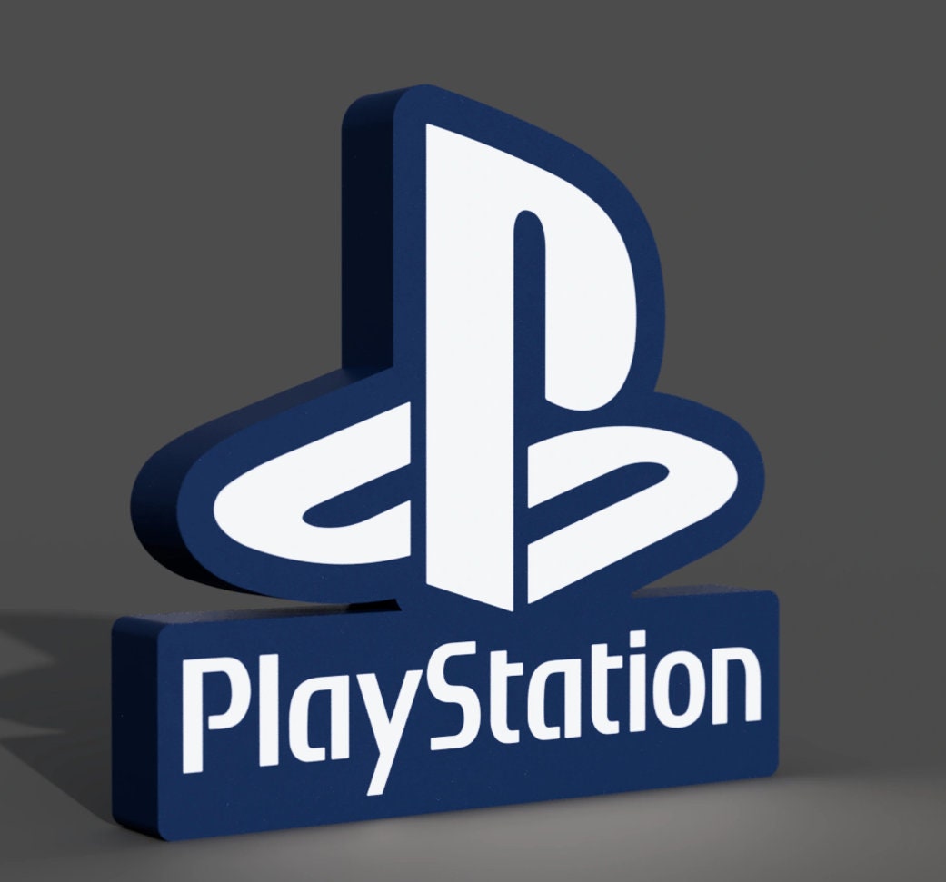 Sony Playstation inspired - LED LightBox Lamp / Sign