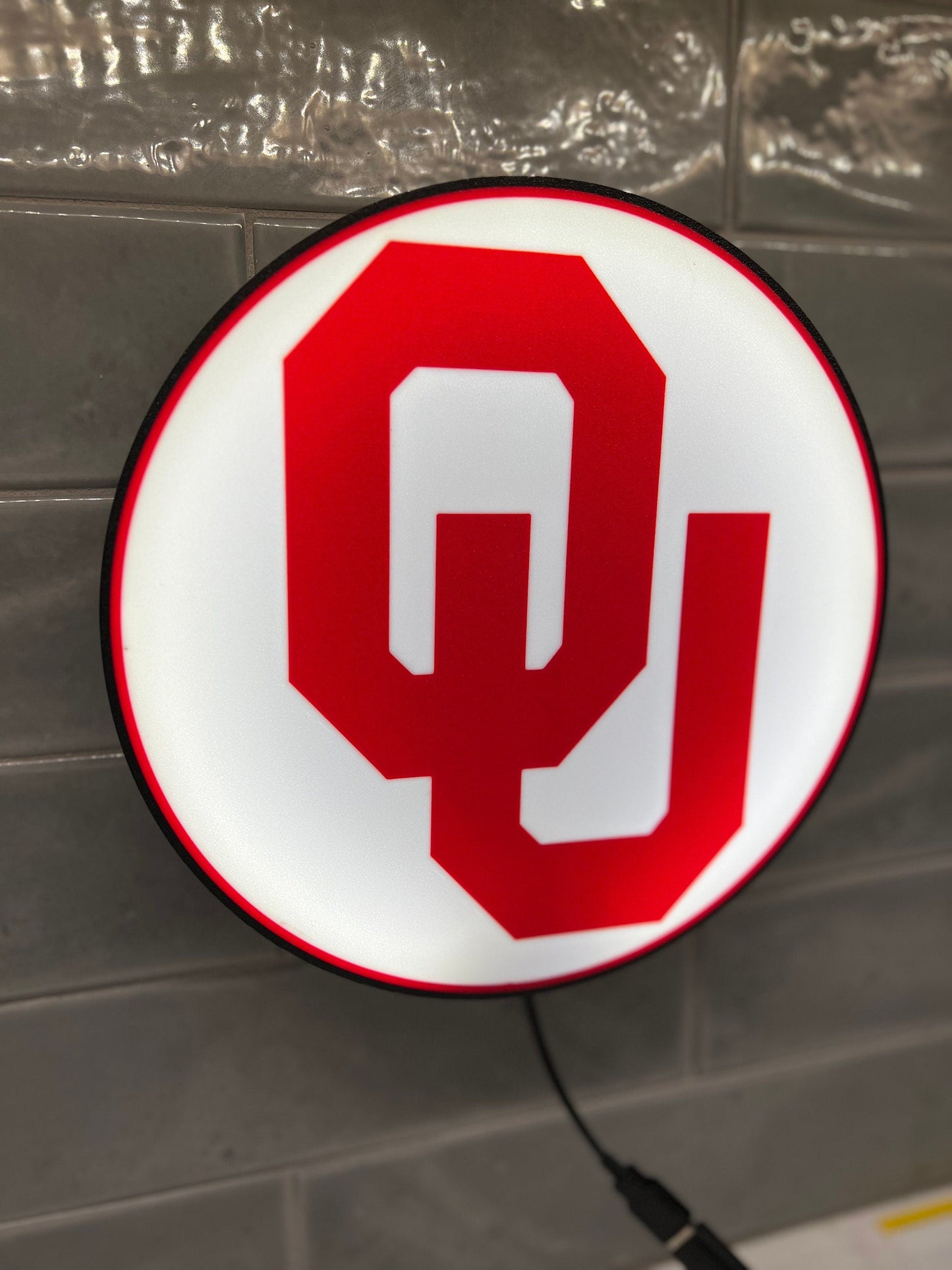 Oklahoma Sooners - LED Lightbox Sign/Lamp