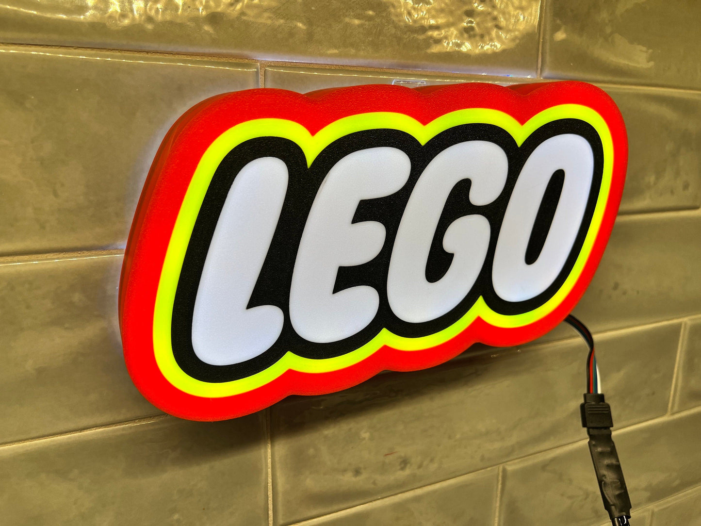 LEGO inspired - LED LightBox Lamp / Sign
