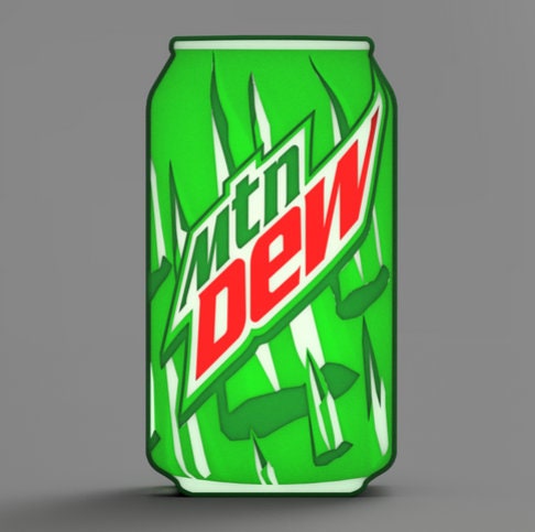 Mountain Dew Soda - LED Lightbox Sign/Lamp