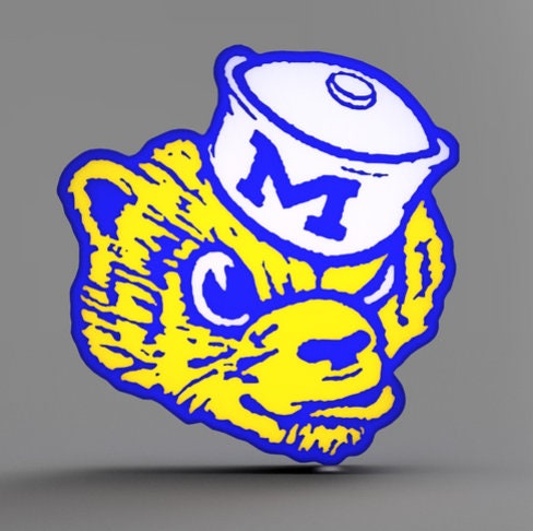 Michigan Wolverines LED LightBox Sign - Lamp for Fans and Alumni