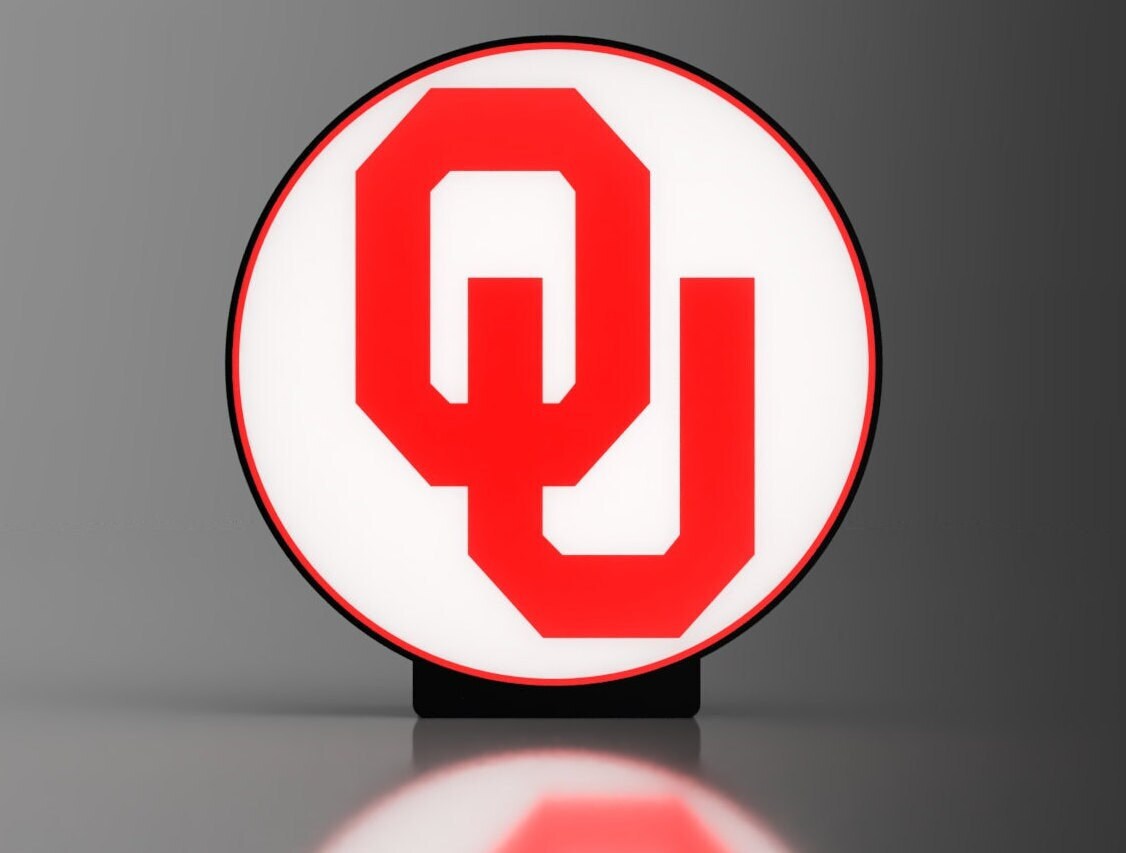 Oklahoma Sooners - LED Lightbox Sign/Lamp