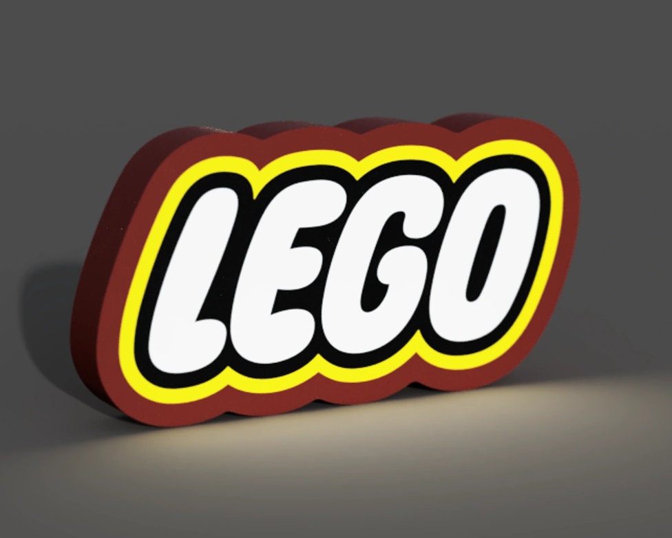 LEGO inspired - LED LightBox Lamp / Sign