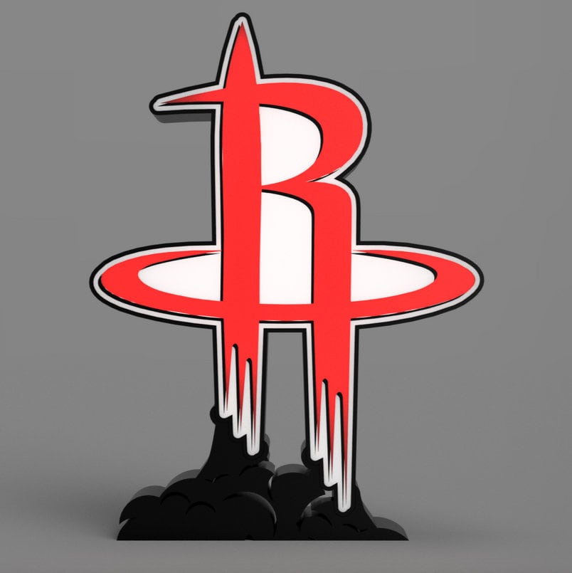 Houston Rockets LED Lightbox - NBA Team Logo Lamp