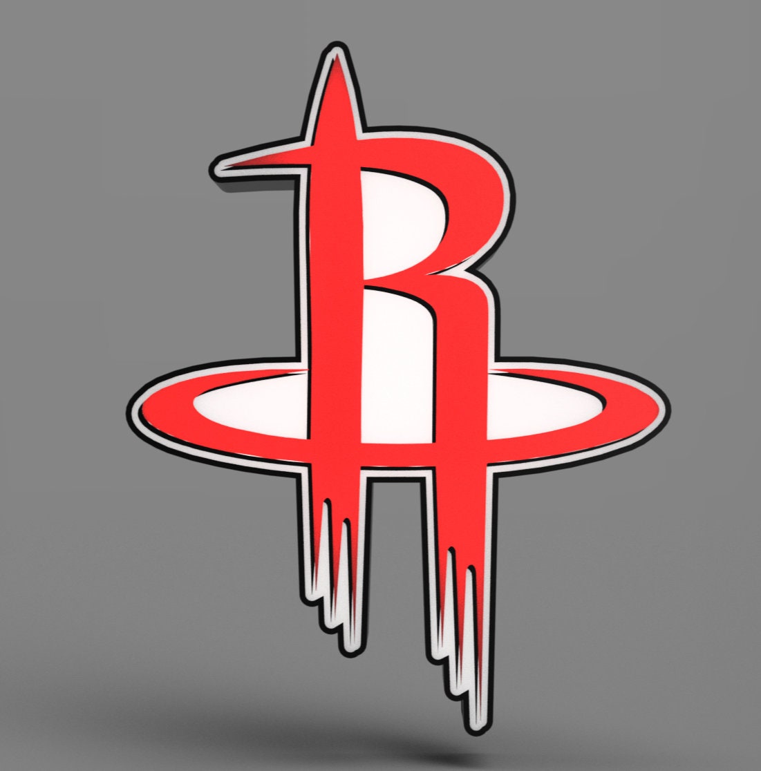 Houston Rockets LED Lightbox - NBA Team Logo Lamp