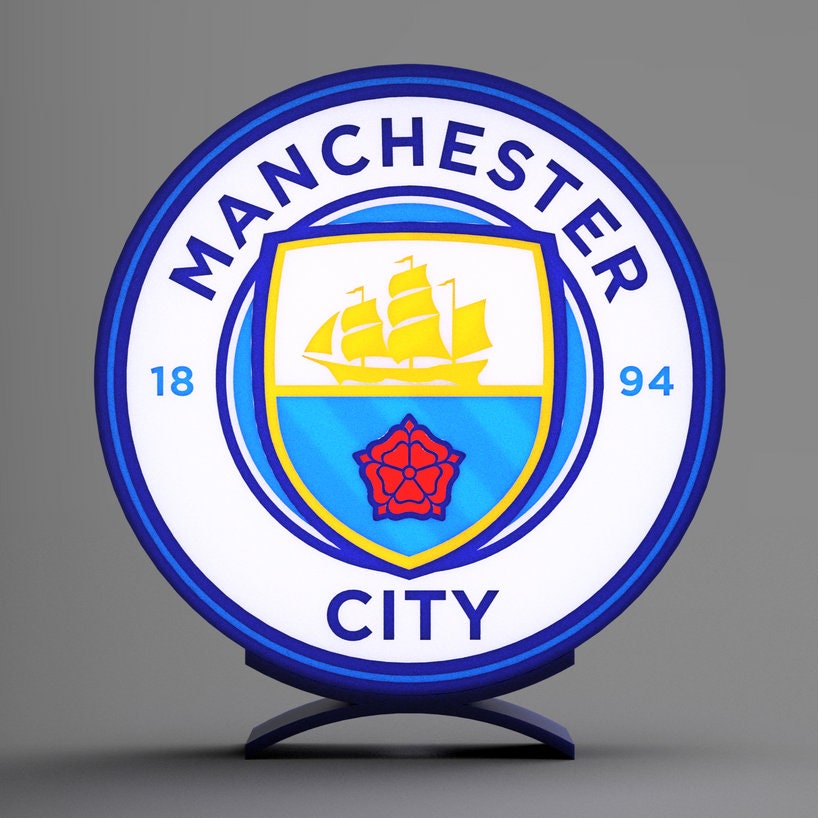 Manchester City FC - LED Lightbox Sign/Lamp