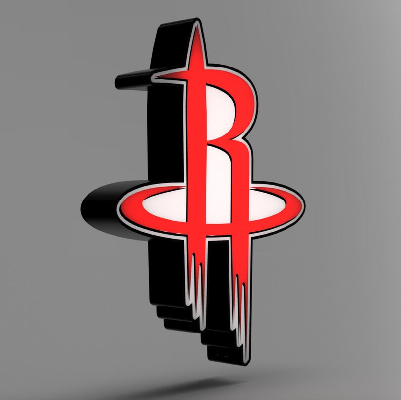 Houston Rockets LED Lightbox - NBA Team Logo Lamp