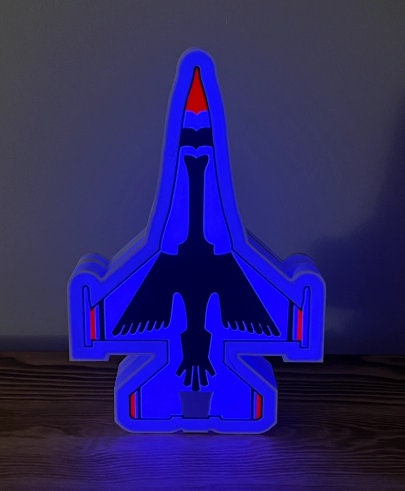 US Air Force Thunderbirds Logo LED LightBox Sign / Lamp with Stand