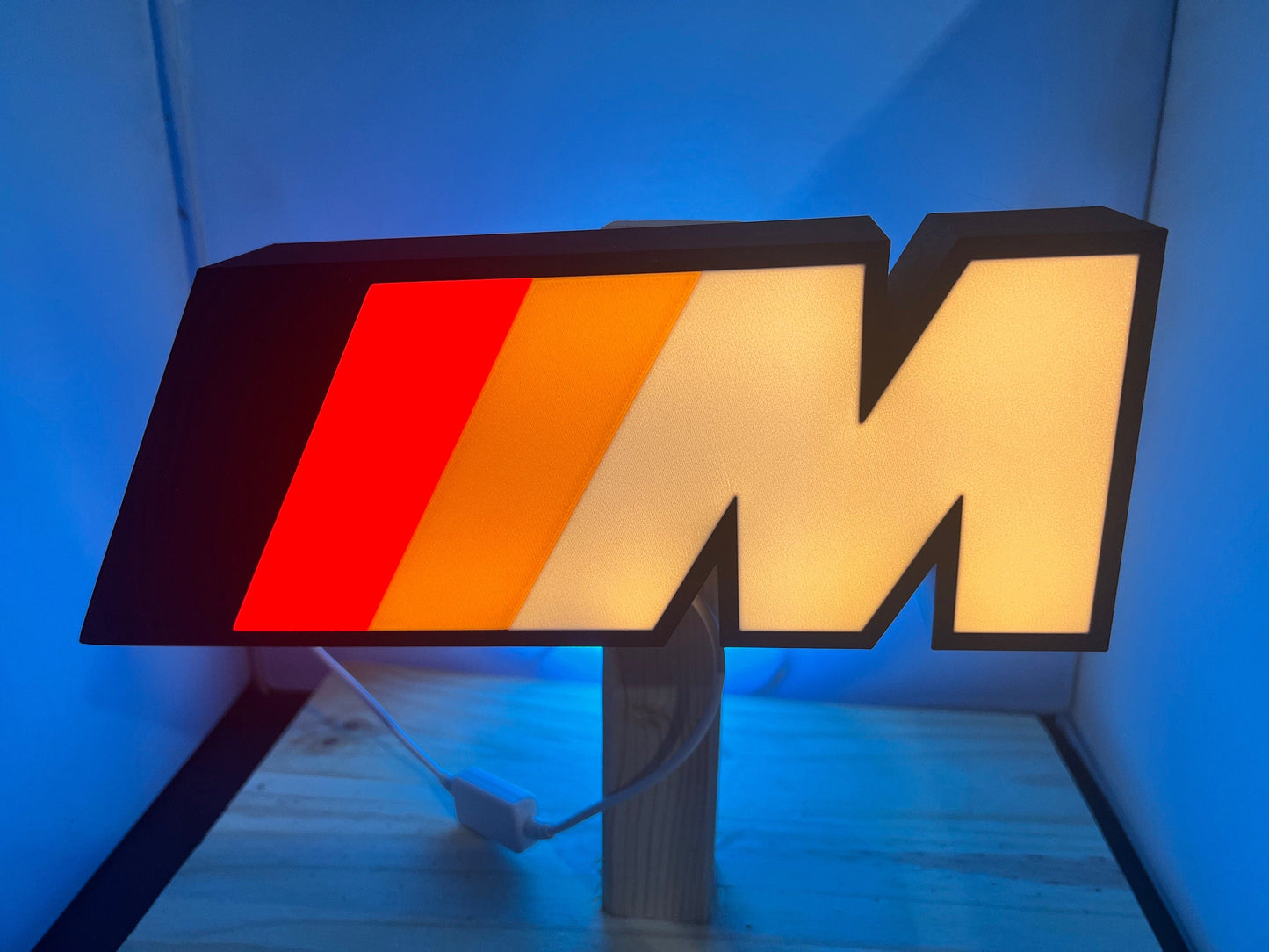 BMW M Power Series LED LightBox Sign - Logo Lamp