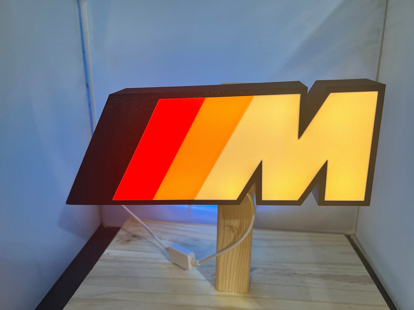 BMW M Power Series LED LightBox Sign - Logo Lamp