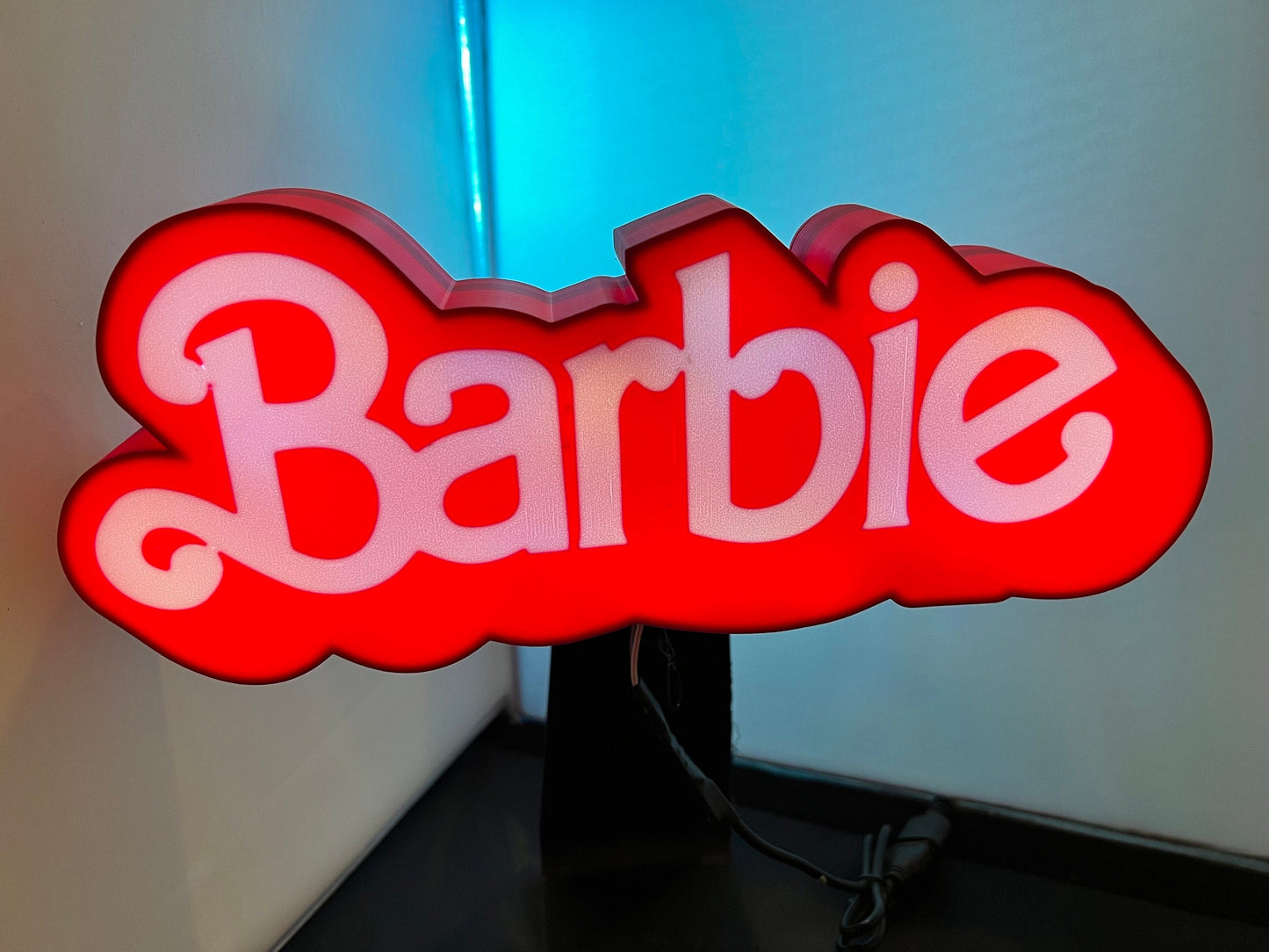 Barbie Inspired Vintage Logo LED LightBox LampSign