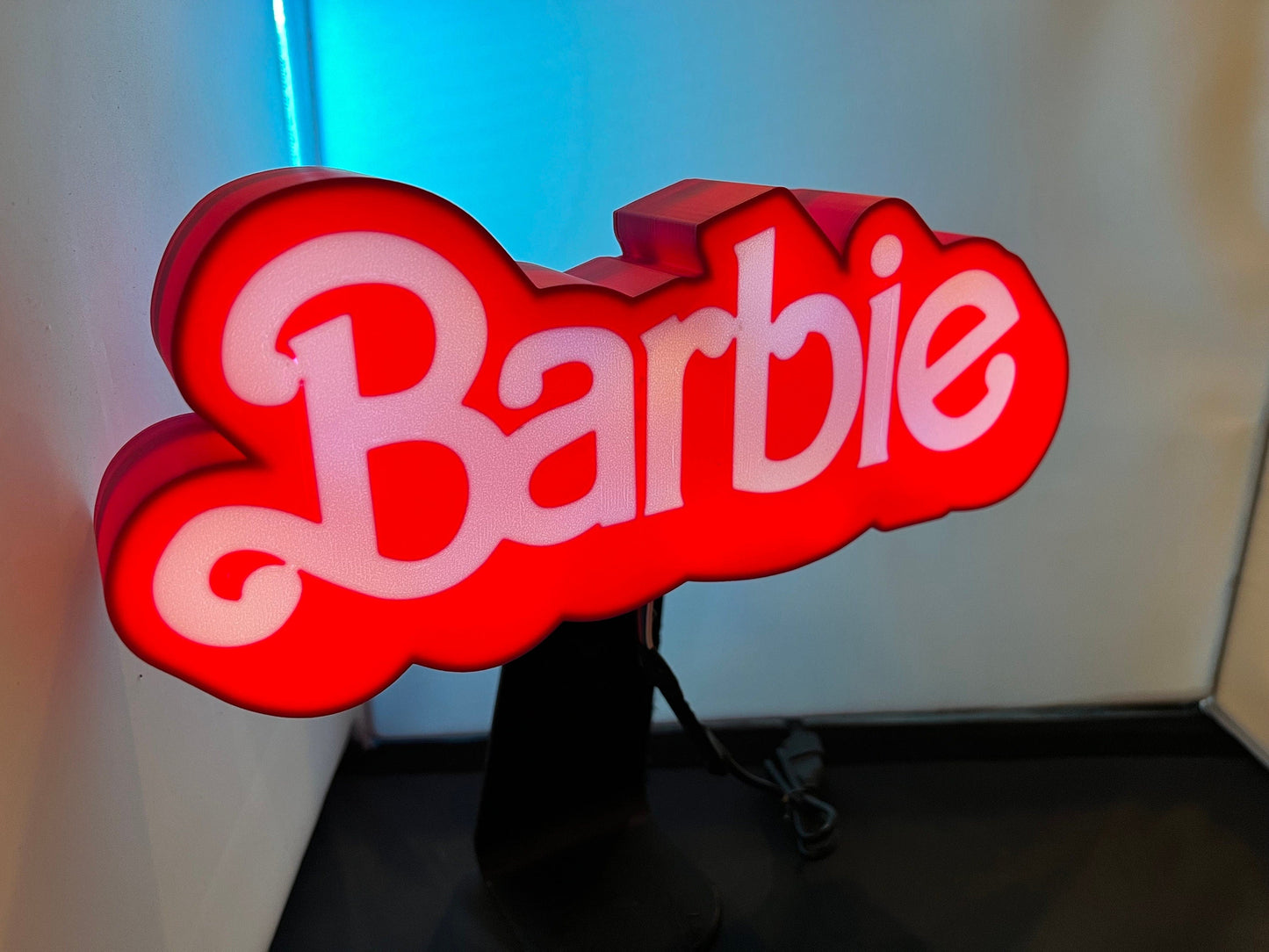 Barbie Inspired Vintage Logo LED LightBox LampSign