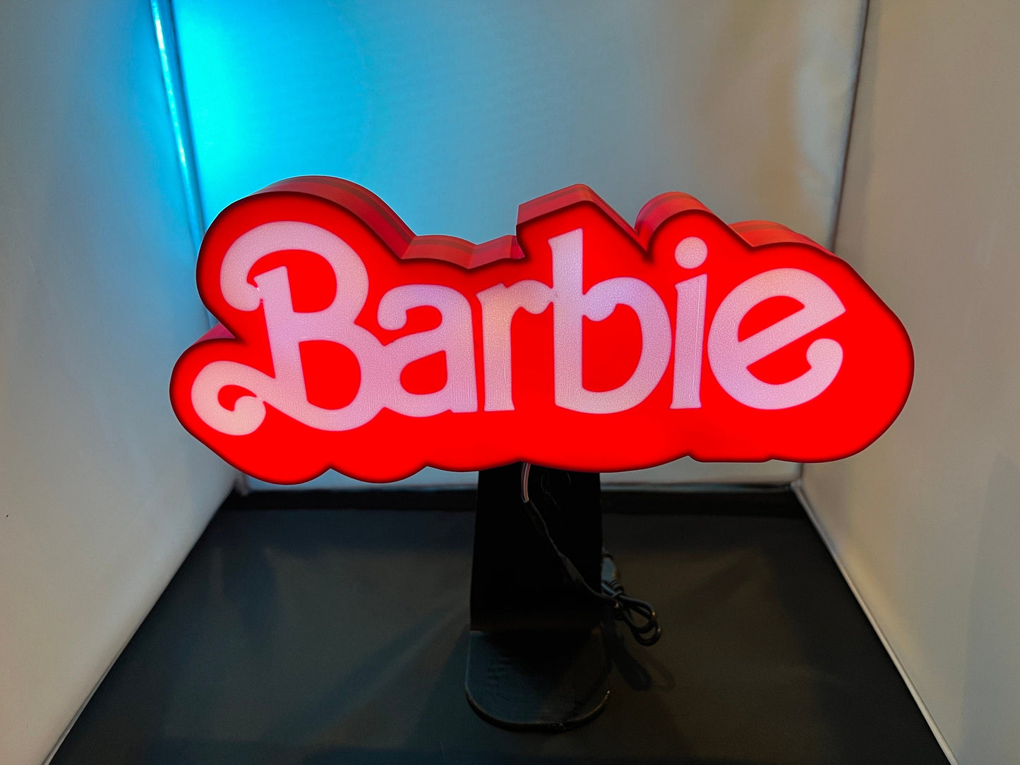 Barbie Inspired Vintage Logo LED LightBox LampSign