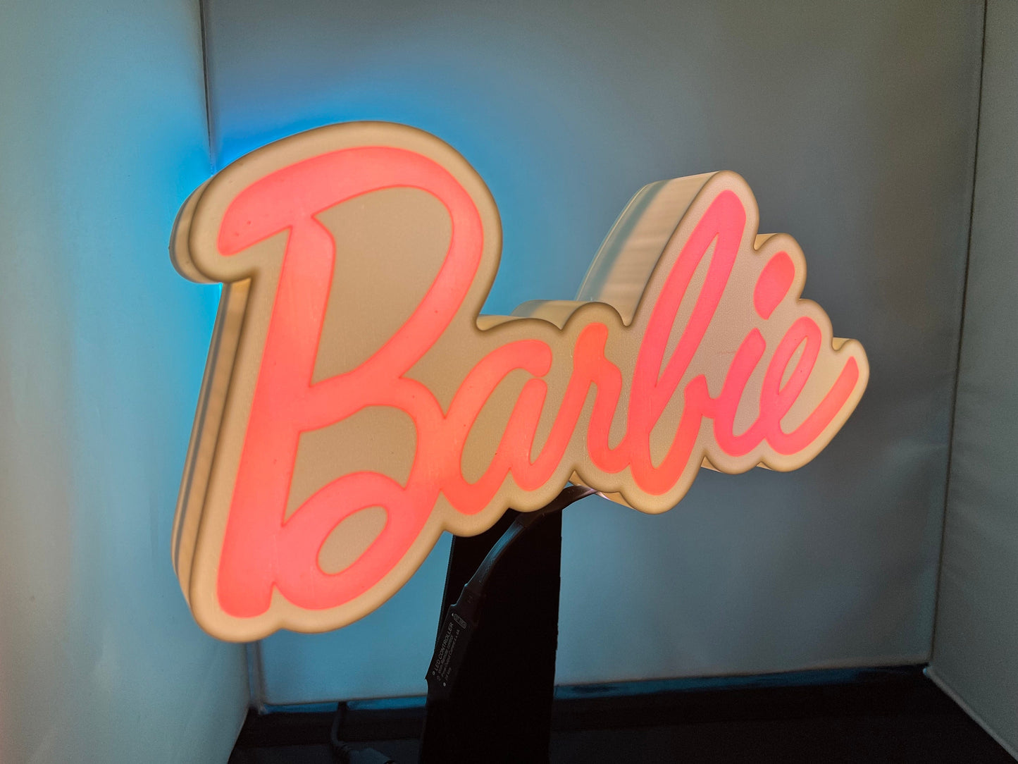 Barbie inspired Logo - LED LightBox Lamp / Sign