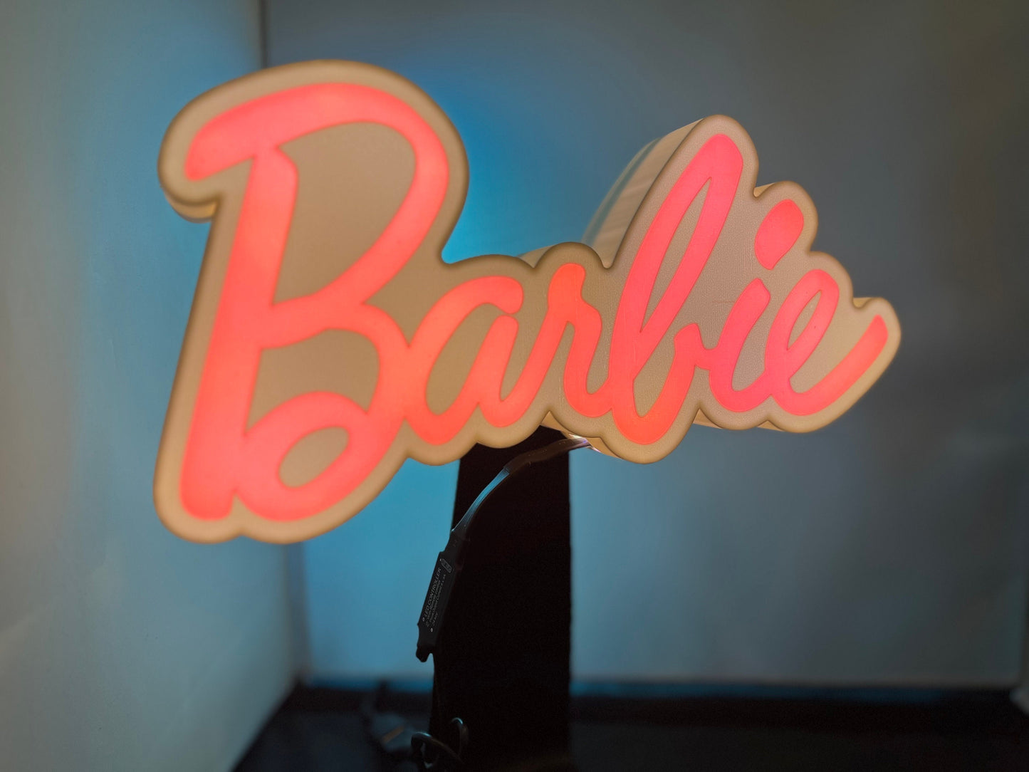 Barbie inspired Logo - LED LightBox Lamp / Sign