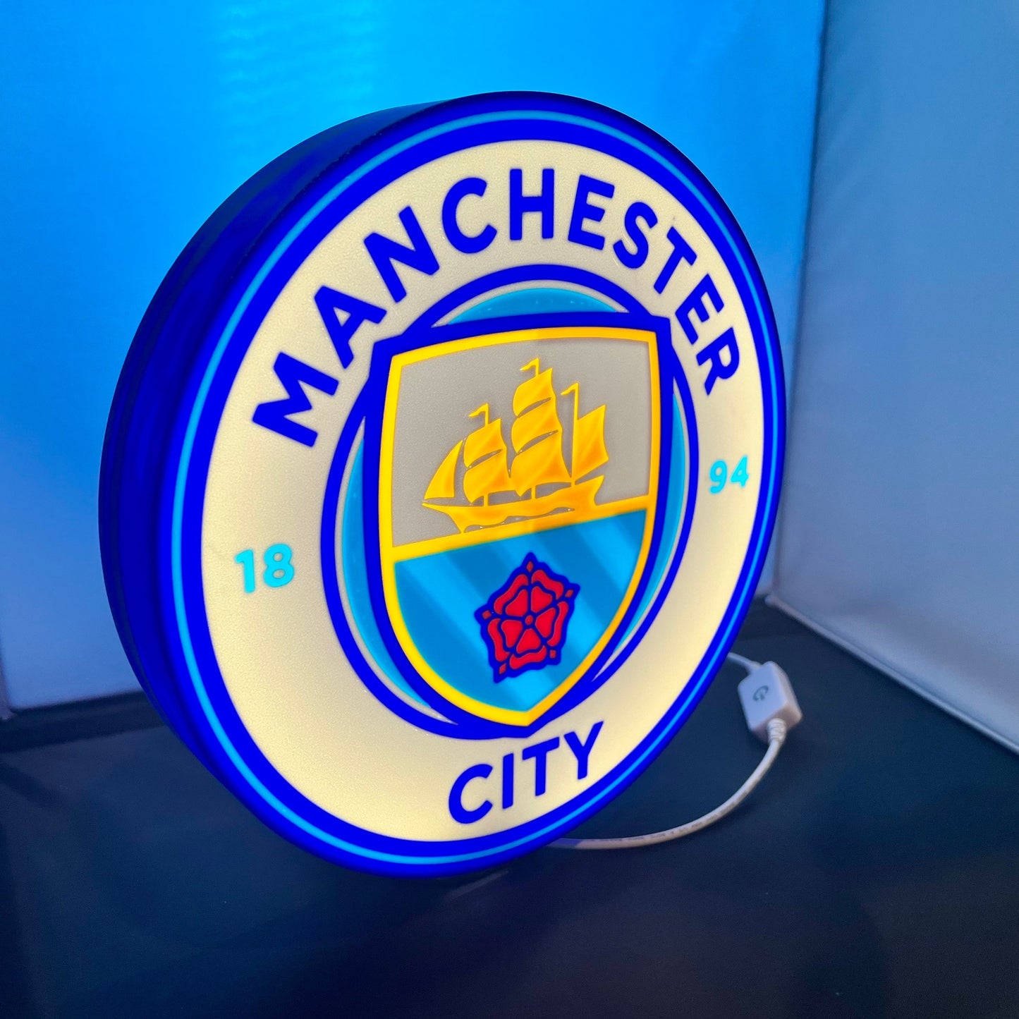 Manchester City FC - LED Lightbox Sign/Lamp