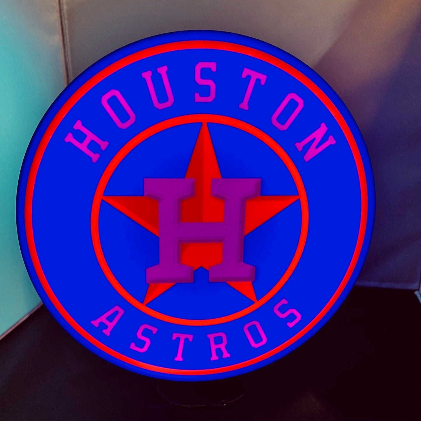 Houston Astros LED LightBox Sign / Lamp