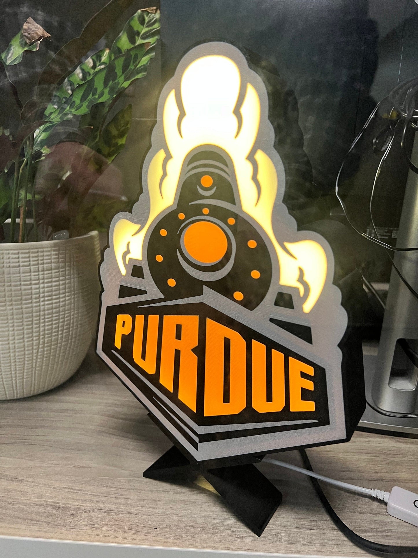 Purdue Boilermakers LED Lightbox Sign/Lamp - Lamp for Fans and Alumni