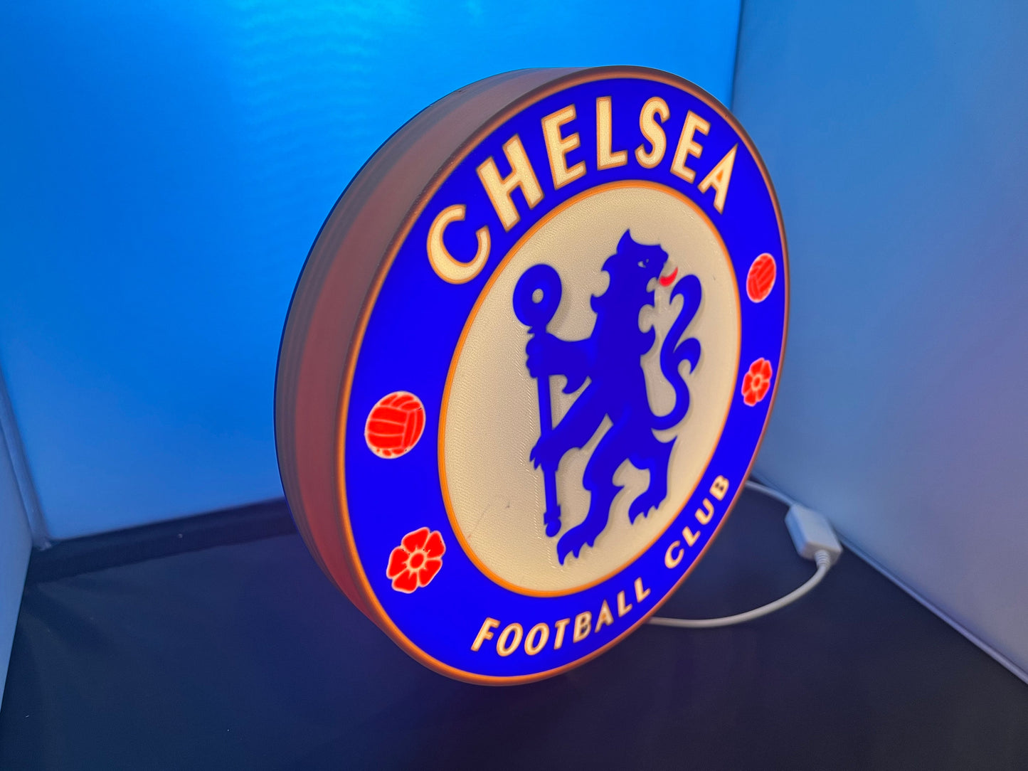 Chelsea FC LED Lightbox SignLamp - Licensed Football Club Decor