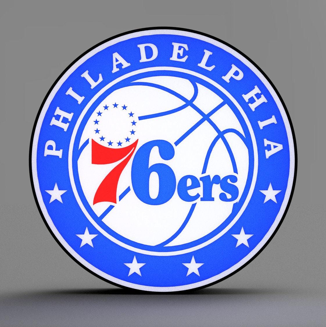 Philadelphia 76ers - NBA - LED Lightbox Sign/Lamp
