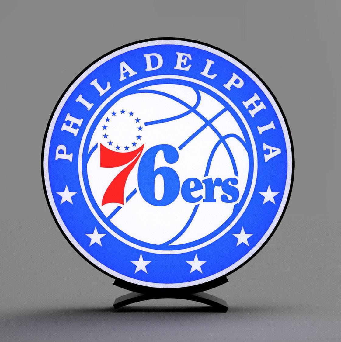 Philadelphia 76ers - NBA - LED Lightbox Sign/Lamp