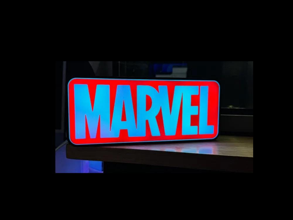 Custom Name Led Lightbox Sign - Mario - Disney - lego - Marvel - Starwars - Others