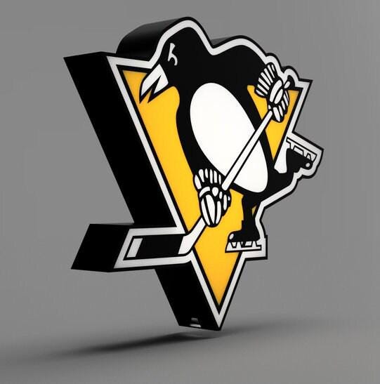 Pittsburgh Penguins LED Lightbox SignLamp - NHL Decor