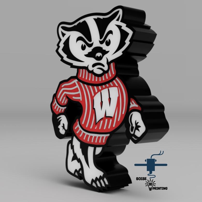 a 3d rendering of a raccoon wearing a sweater