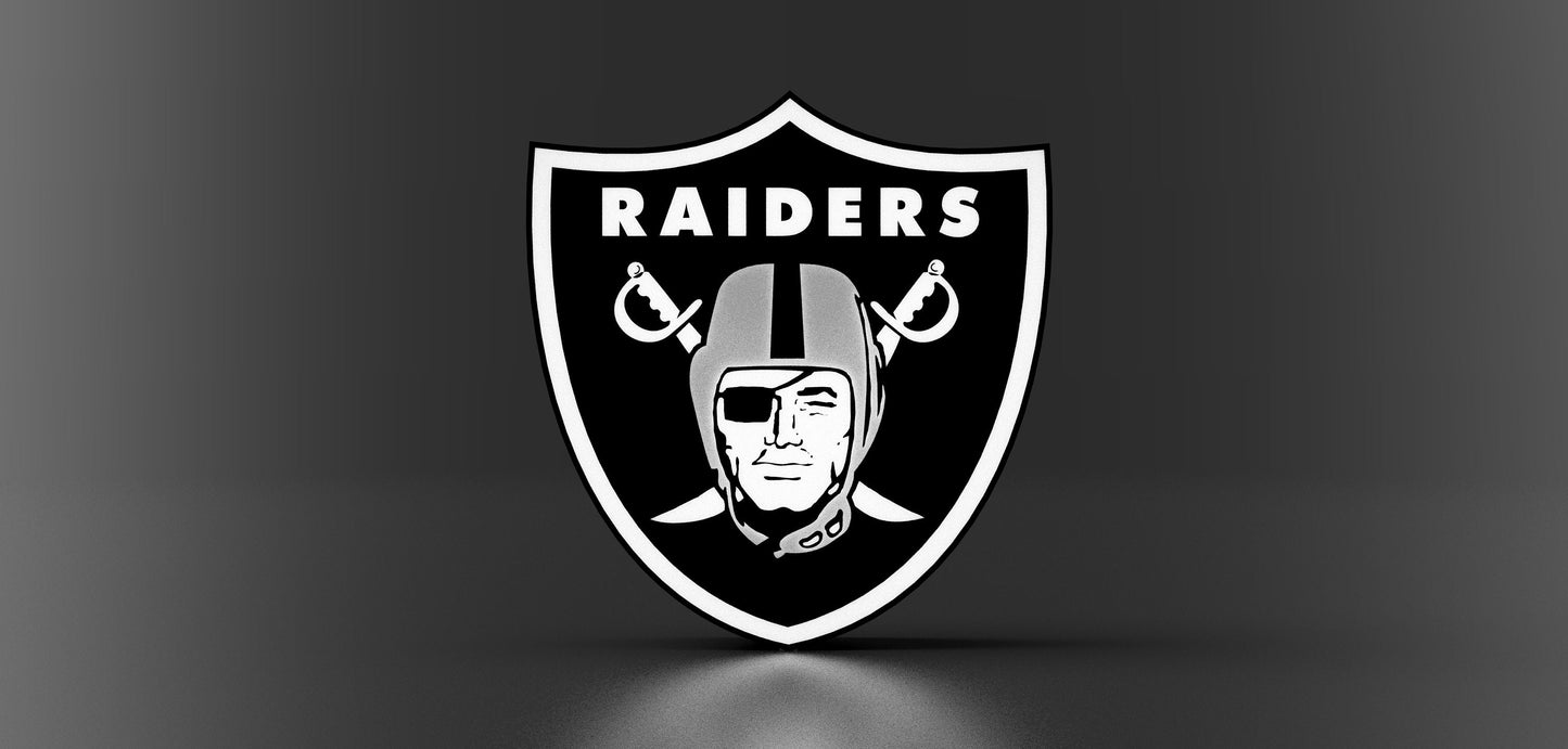 Vegas (Oakland) Raiders Light Box - LED