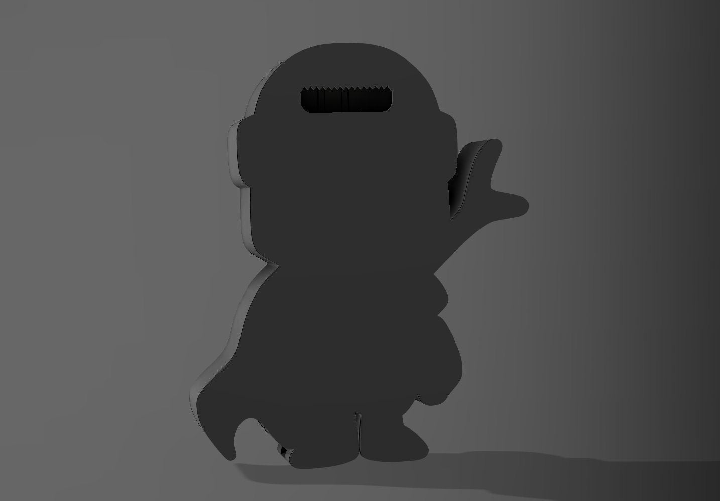 Star Wars inspired Mandalorian Chibi LED Lightbox Lamp / Sign