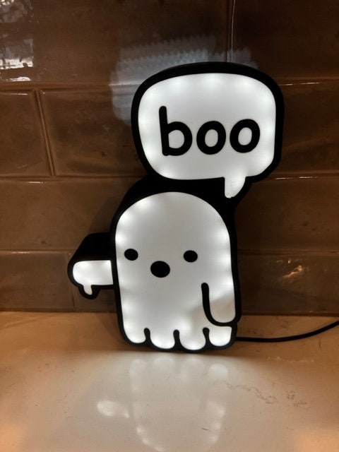 Boo Ghost Halloween Lightbox