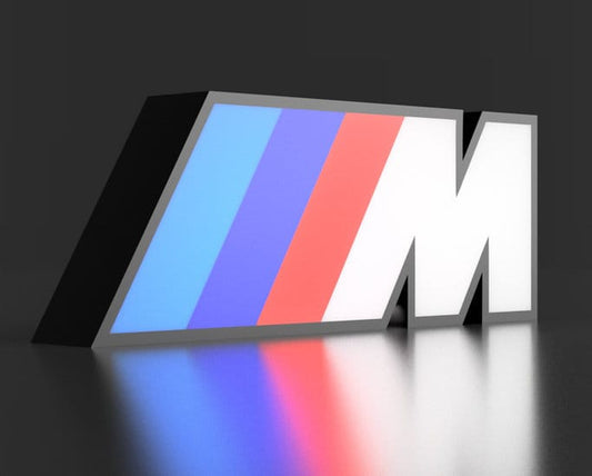 BMW M Power Series LED LightBox Sign - Logo Lamp