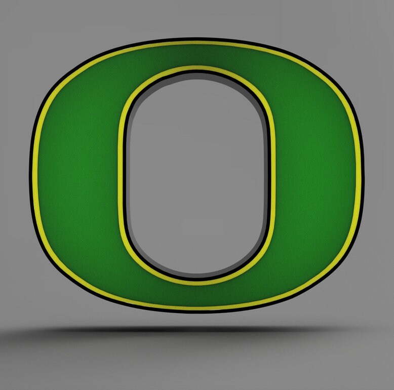 University of Oregon Logo LED LightBox Sign/Lamp