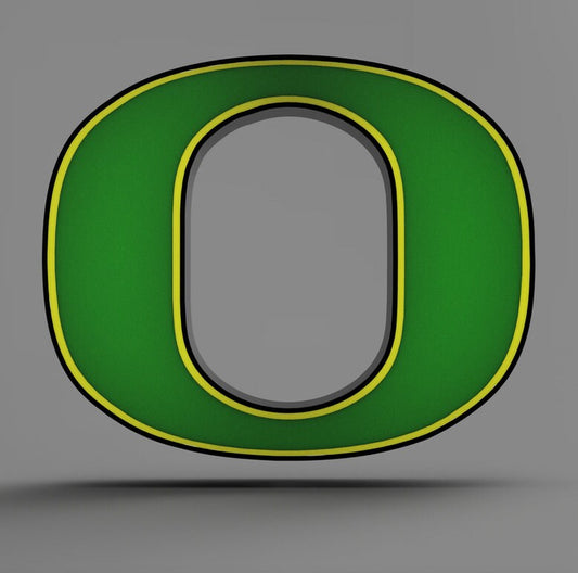 University of Oregon Logo LED LightBox Sign/Lamp