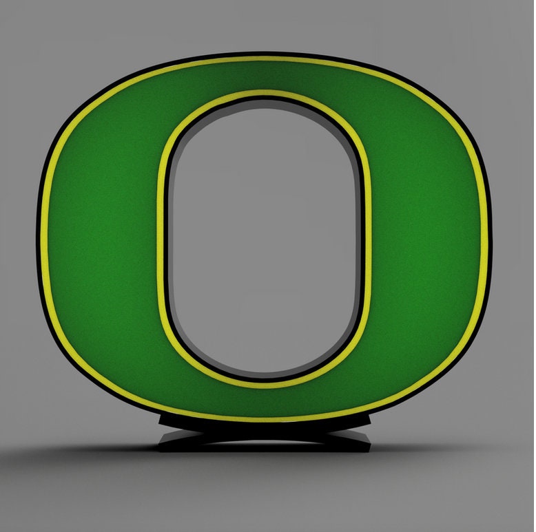 University of Oregon Logo LED LightBox Sign/Lamp