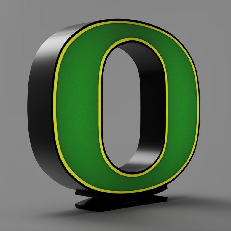 University of Oregon Logo LED LightBox Sign/Lamp