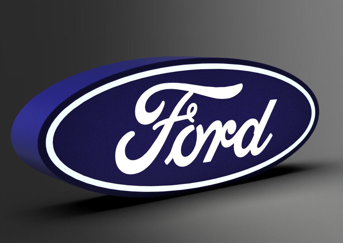 Ford Car/Truck Logo LED LightBox Sign / Lamp