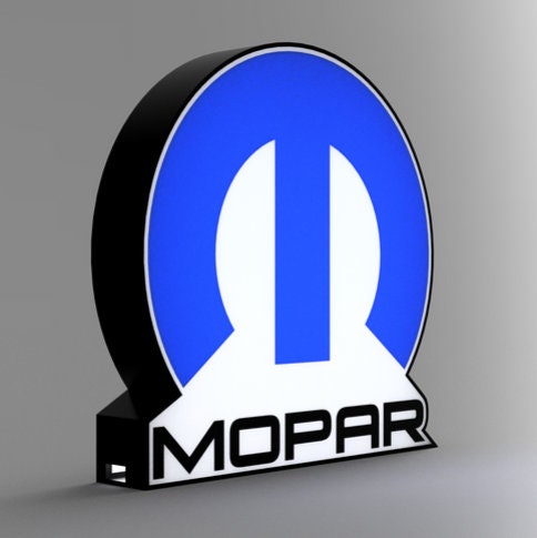 Mopar Car Logo Car LED LightBox Sign / Lamp