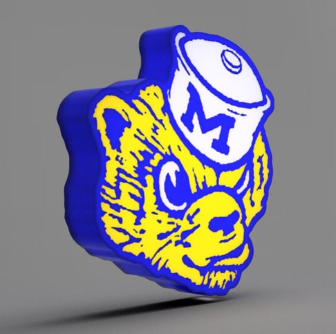 Michigan Wolverines LED LightBox Sign - Lamp for Fans and Alumni