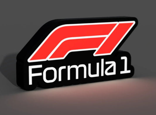 Formula 1 Auto Racing LED LightBox Sign / Lamp