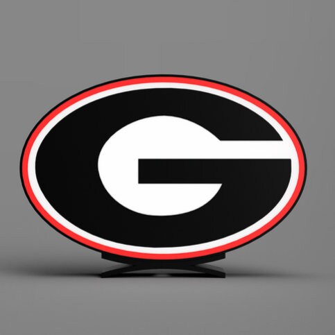 University of Georgia Bulldogs - LED LightBox Sign/Lamp