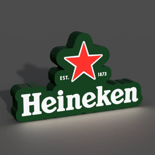 Heineken Beer LED LightBox LampSign - Inspired by the Iconic Brewery