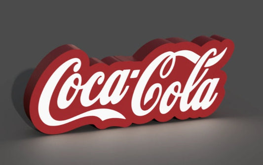 Coca Cola inspired - LED LightBox Lamp / Sign