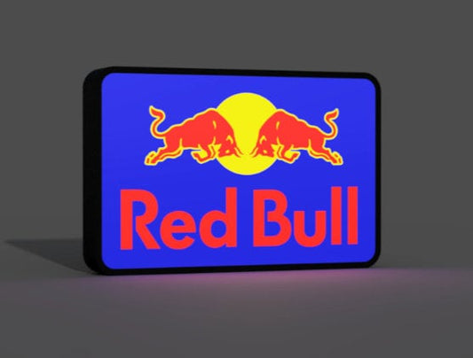 Red Bull inspired - LED LightBox Lamp / Sign