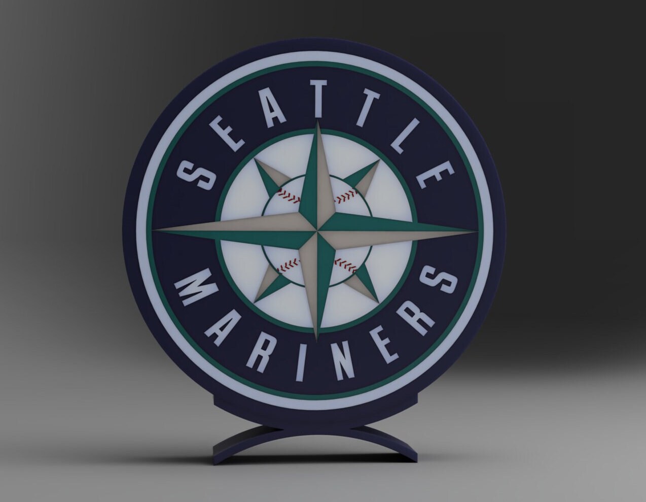 Seattle Mariners LED LightBox Sign / Lamp MLB