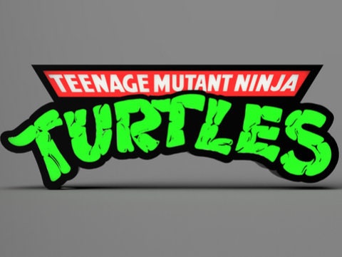 Teenage Mutant Ninja Turtles LED Lightbox Sign/Lamp